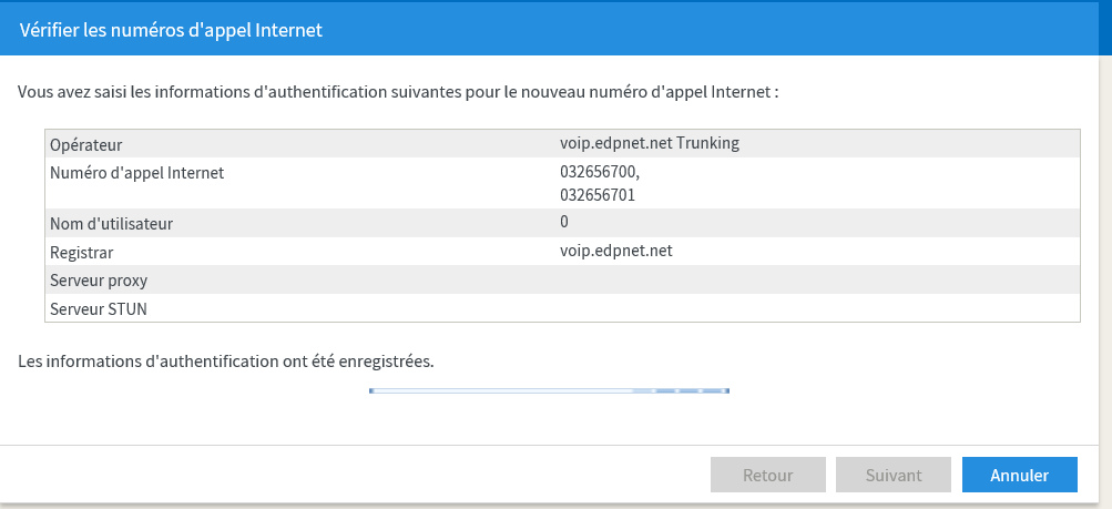 Comment configurer SIP trunk à l'interface de Fritz!box